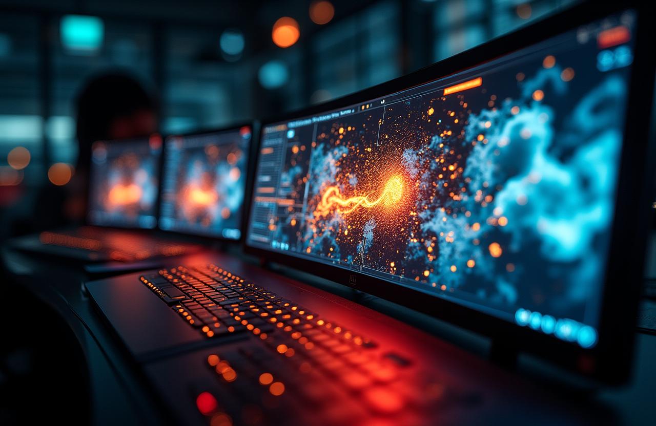 Visuelle Darstellung komplexer Klimamodelle und Datenströme